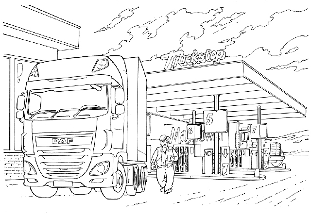 Best Templates: Kleurplaat Scania Vrachtwagen