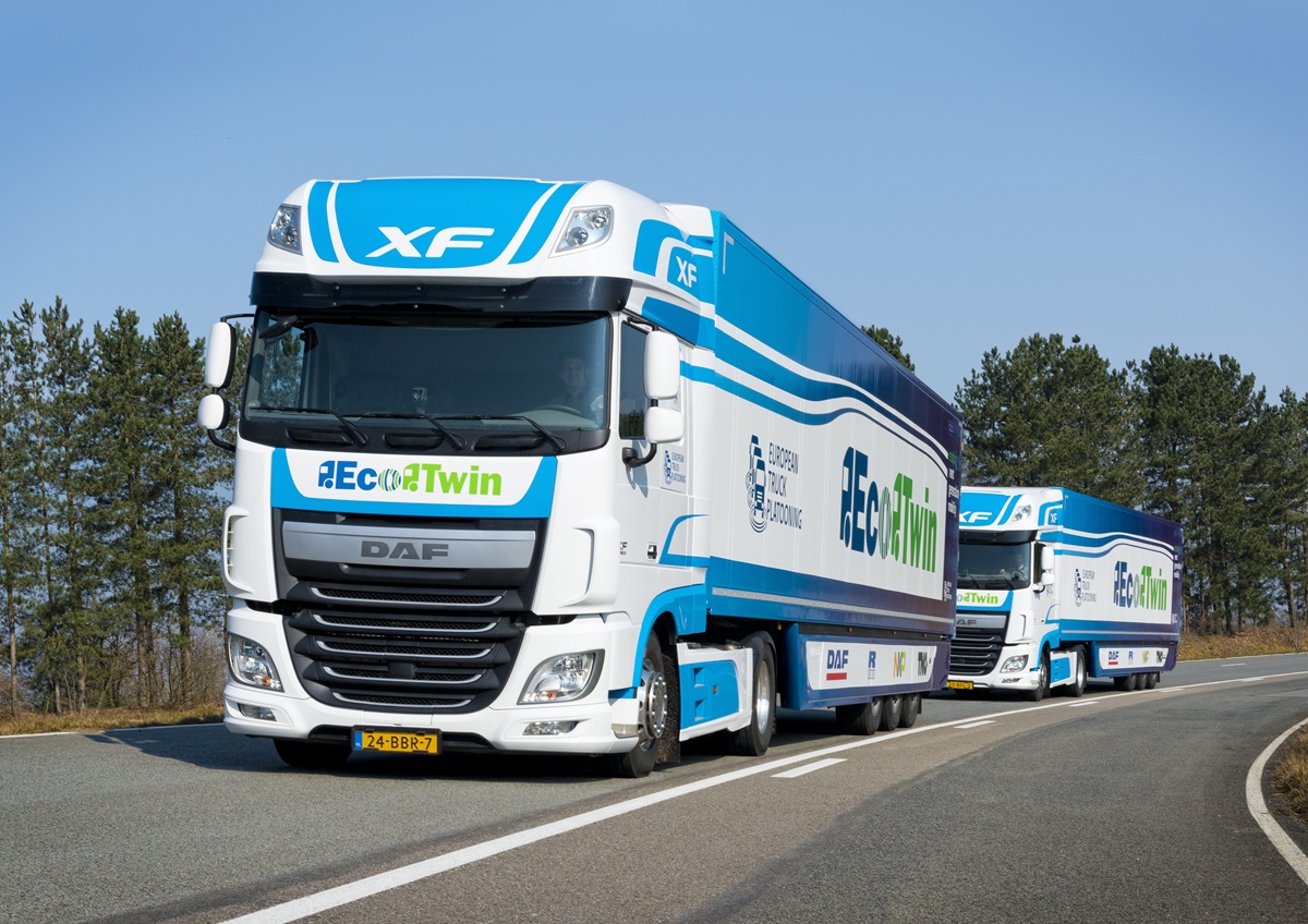 DAF Ecotwin in European Truck Platooning Challenge