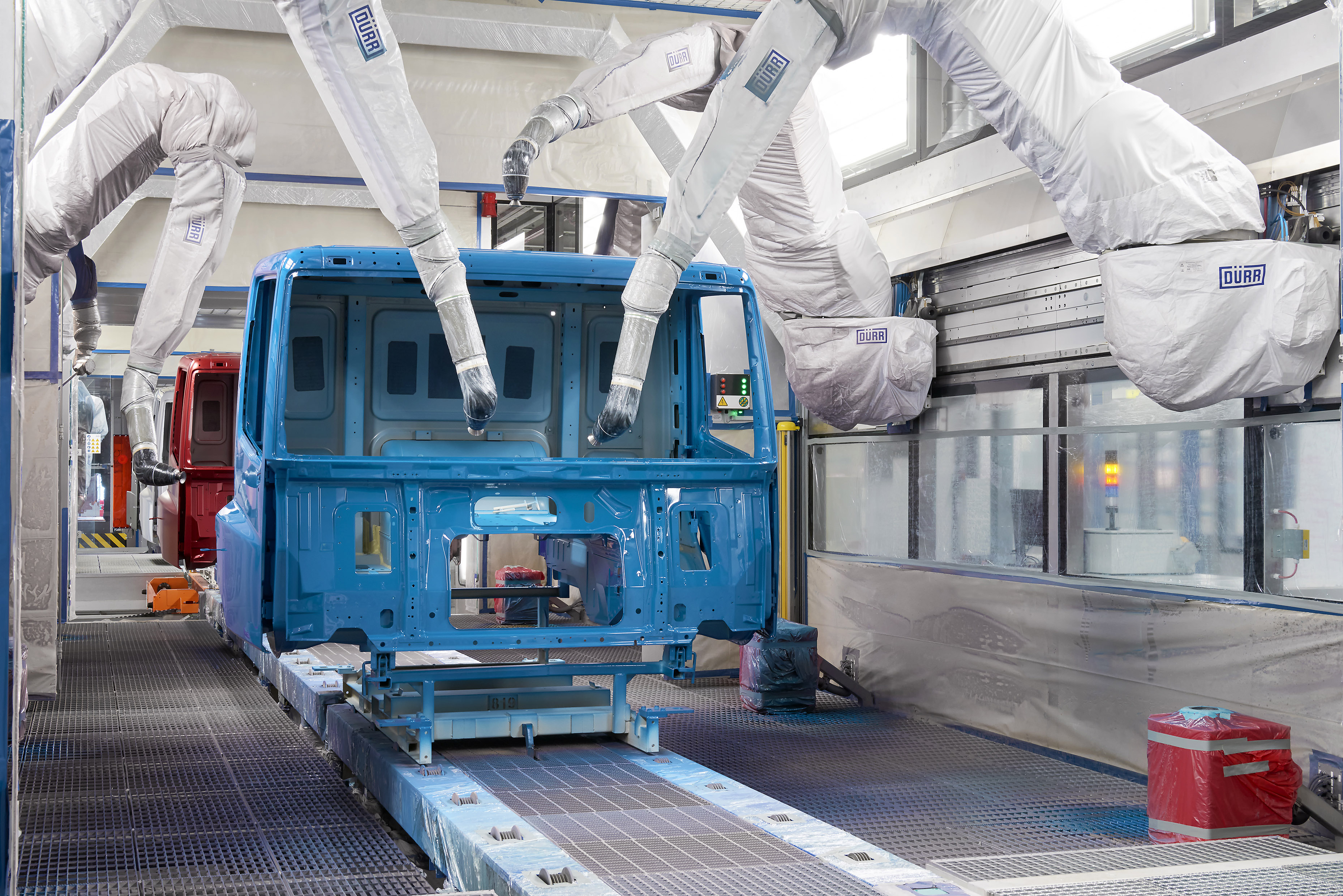 Cab paint shop