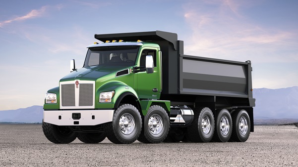 Photo-2-Green-T880-Dump-Truck